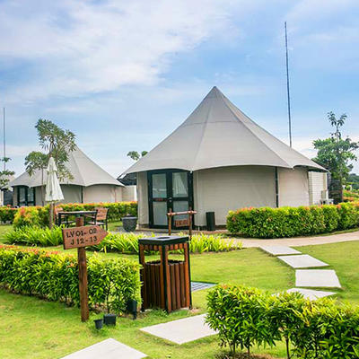 Eco-friendly glamping resort tent